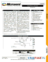 Datasheet LX1992-CDU manufacturer Microsemi