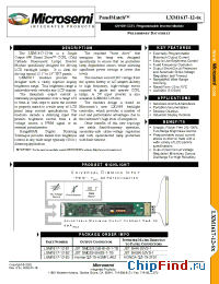 Datasheet LXM1617-12-62 manufacturer Microsemi