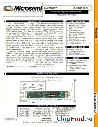 Datasheet LXM1618-05-62 manufacturer Microsemi
