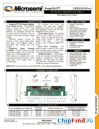 Datasheet LXM1622-05-01 manufacturer Microsemi