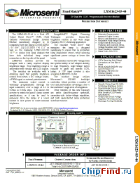 Datasheet LXM1623-05-44 manufacturer Microsemi