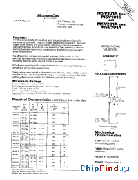 Datasheet MSV101G производства Microsemi