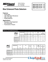 Datasheet MXP1043PC-B manufacturer Microsemi