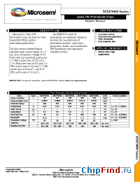 Datasheet MXP3001 производства Microsemi