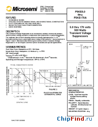 Datasheet P5KE20A manufacturer Microsemi