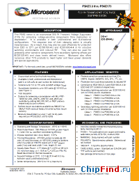 Datasheet P5KE6.5CA manufacturer Microsemi