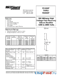 Datasheet R1XXXF производства Microsemi