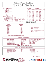 Datasheet R34140 manufacturer Microsemi