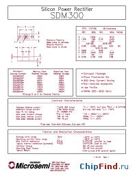Datasheet RDM30012 manufacturer Microsemi