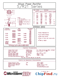 Datasheet S21100 производства Microsemi