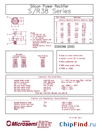 Datasheet S38120 manufacturer Microsemi
