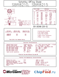 Datasheet SBR8215 manufacturer Microsemi