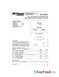 Datasheet SD1400 manufacturer Microsemi