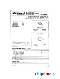 Datasheet SD1495-3 manufacturer Microsemi