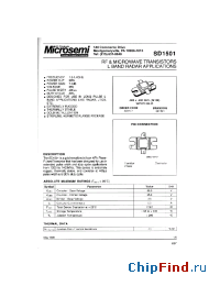 Datasheet SD1501 manufacturer Microsemi