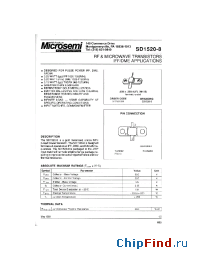 Datasheet SD1520-8 manufacturer Microsemi