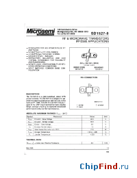 Datasheet SD1527-08 manufacturer Microsemi