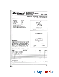 Datasheet SD1850 manufacturer Microsemi