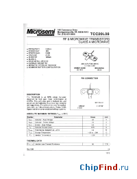 Datasheet TCC20L08 manufacturer Microsemi