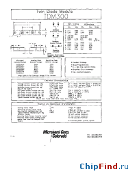 Datasheet TDM30002 manufacturer Microsemi