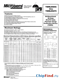Datasheet TSMBJ0511C manufacturer Microsemi