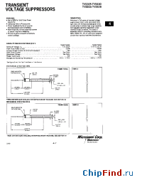 Datasheet TVS318SM manufacturer Microsemi