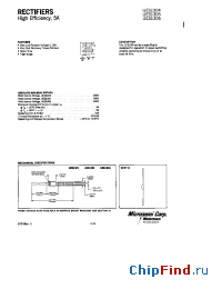 Datasheet UES1304SM manufacturer Microsemi