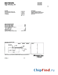 Datasheet UES1306HR2 manufacturer Microsemi