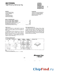 Datasheet UES2603R manufacturer Microsemi
