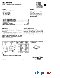Datasheet UES2604-06 manufacturer Microsemi