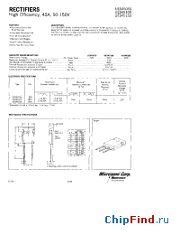 Datasheet UES4510S manufacturer Microsemi