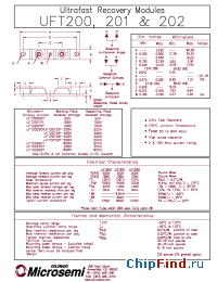 Datasheet UFT20130 manufacturer Microsemi