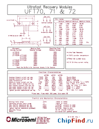 Datasheet UFT7280 manufacturer Microsemi