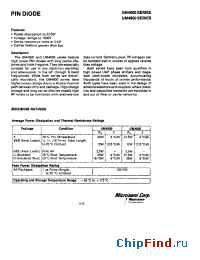 Datasheet UM4901SM manufacturer Microsemi