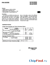 Datasheet UM7002SM manufacturer Microsemi