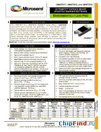 Datasheet UMAF5818 manufacturer Microsemi