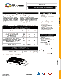 Datasheet UPS340 manufacturer Microsemi