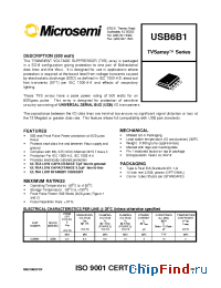 Datasheet USB6B1 manufacturer Microsemi