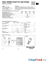 Datasheet USD735C manufacturer Microsemi
