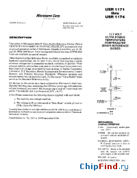 Datasheet USR1172 manufacturer Microsemi