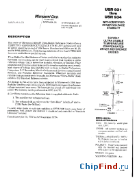 Datasheet USR931 manufacturer Microsemi