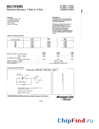 Datasheet UT2005-UT2060 manufacturer Microsemi