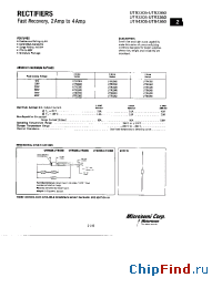 Datasheet UTR2320 manufacturer Microsemi