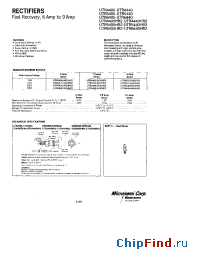 Datasheet UTR5440 manufacturer Microsemi