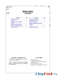 Datasheet MIK 2411N manufacturer Микрон