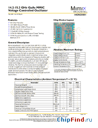 Datasheet 14OSC0501 manufacturer Mimix