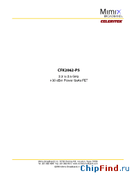 Datasheet CFK2062-P5 manufacturer Mimix