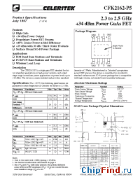 Datasheet CFK2162-P5-000T manufacturer Mimix