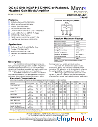Datasheet CGB7009-SC-0G00 manufacturer Mimix