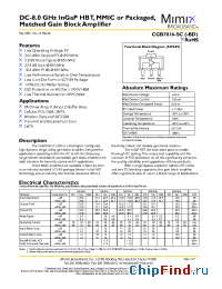 Datasheet CGB7016-BD manufacturer Mimix